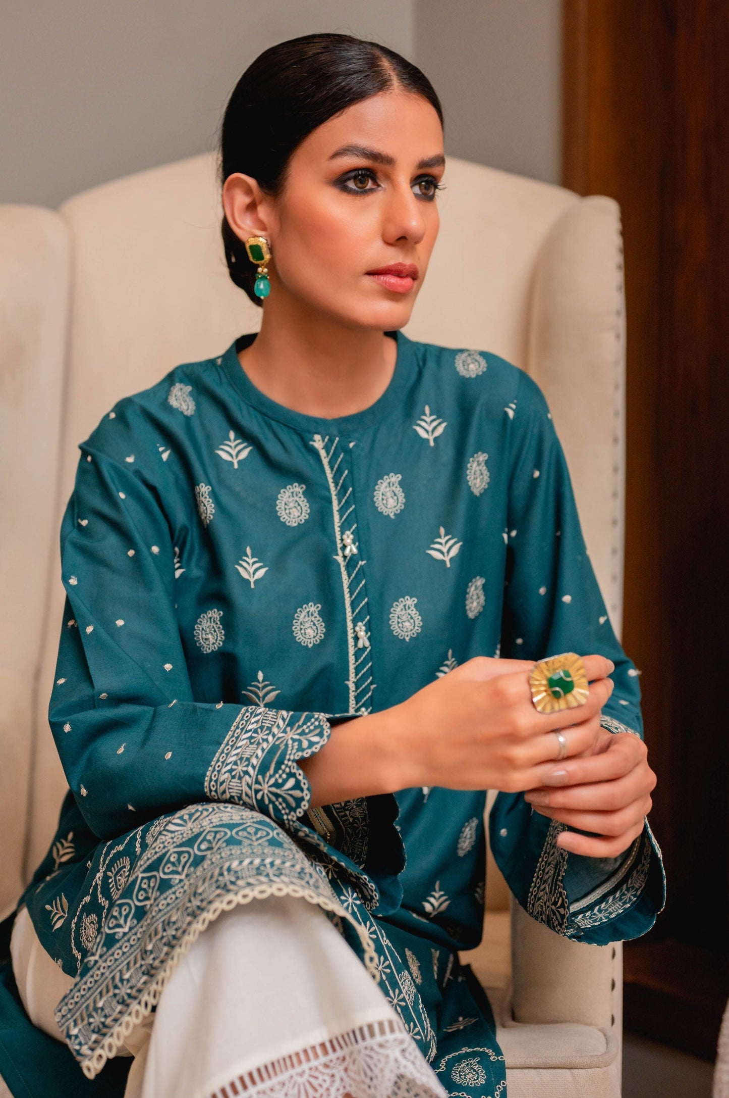 Stitched 1 Piece Chikankari Lawn Shirt