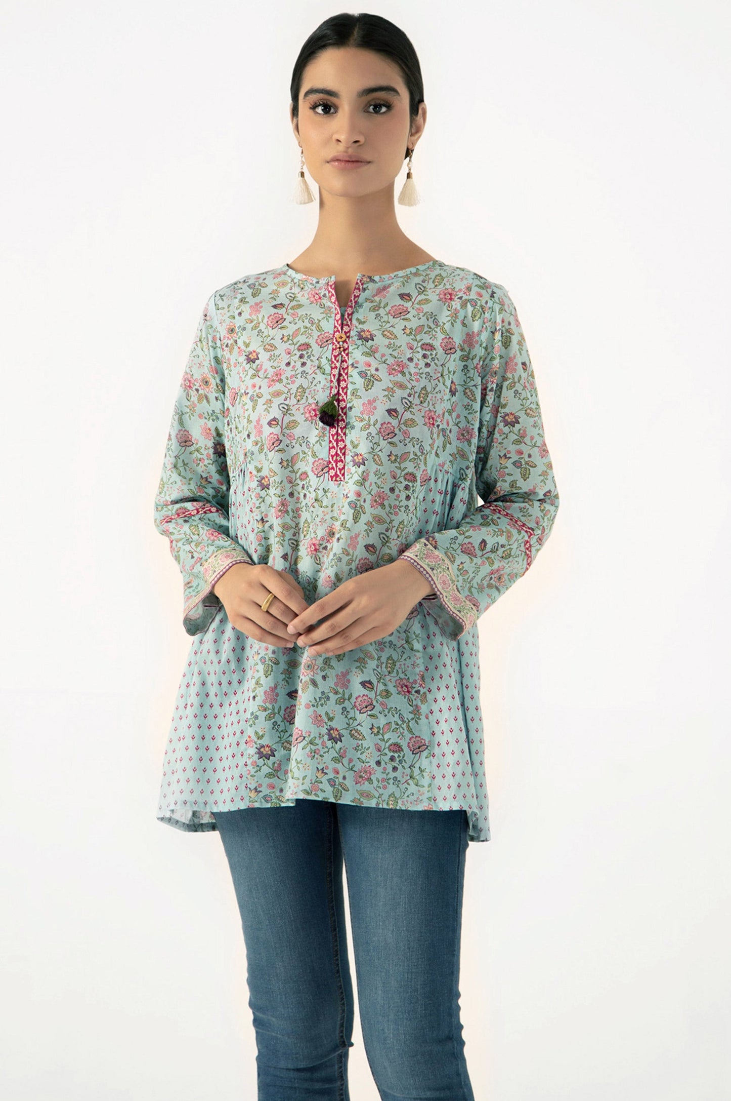 Stitched 1 Piece Digital Printed Lawn Shirt