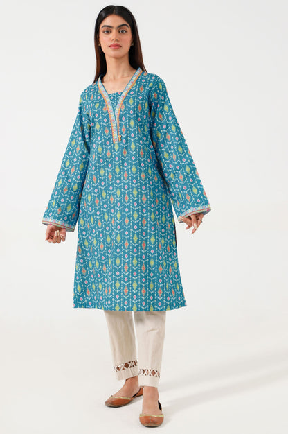 Stitched 1 Piece Digital Printed Lawn Shirt