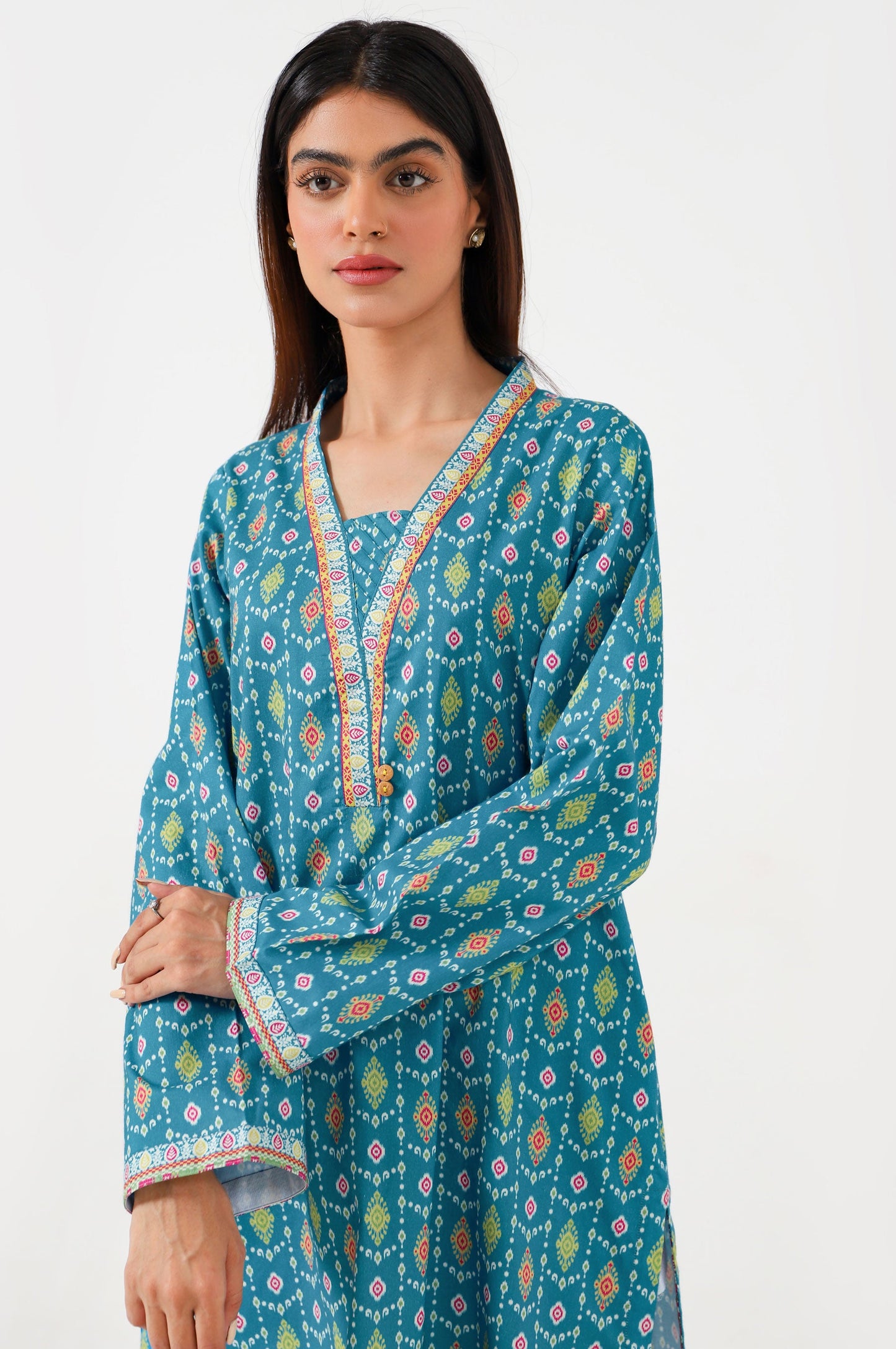 Stitched 1 Piece Digital Printed Lawn Shirt