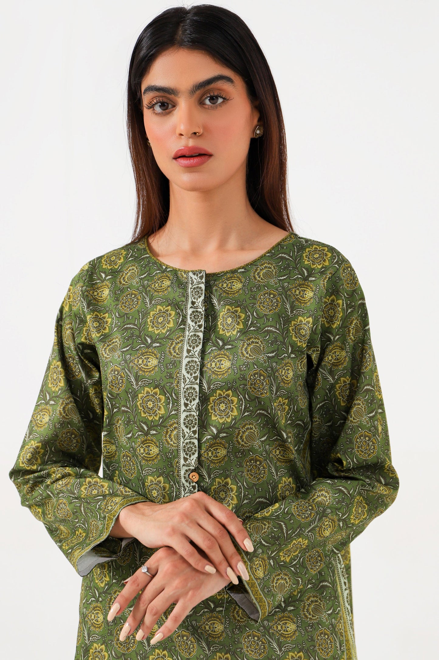 Stitched 1 Piece Digital Printed Lawn Shirt