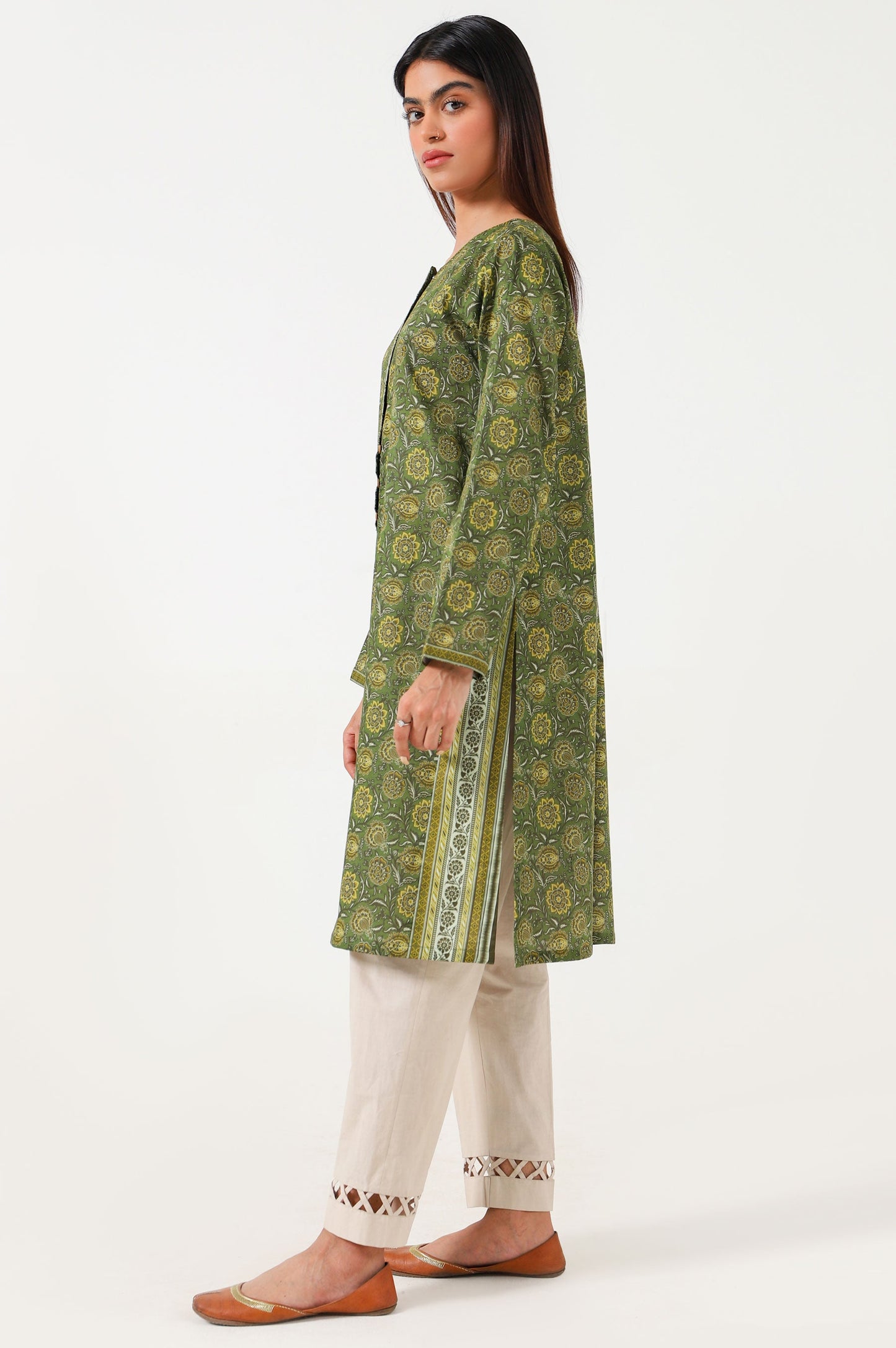 Stitched 1 Piece Digital Printed Lawn Shirt