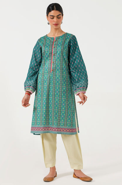 Stitched 1 Piece Digital Printed Cambric Shirt