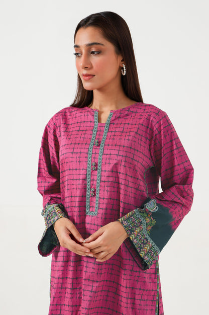 Stitched 1 Piece Digital Printed Cambric Shirt