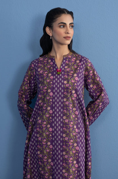 Stitched 1 Piece Printed Khaddar Shirt
