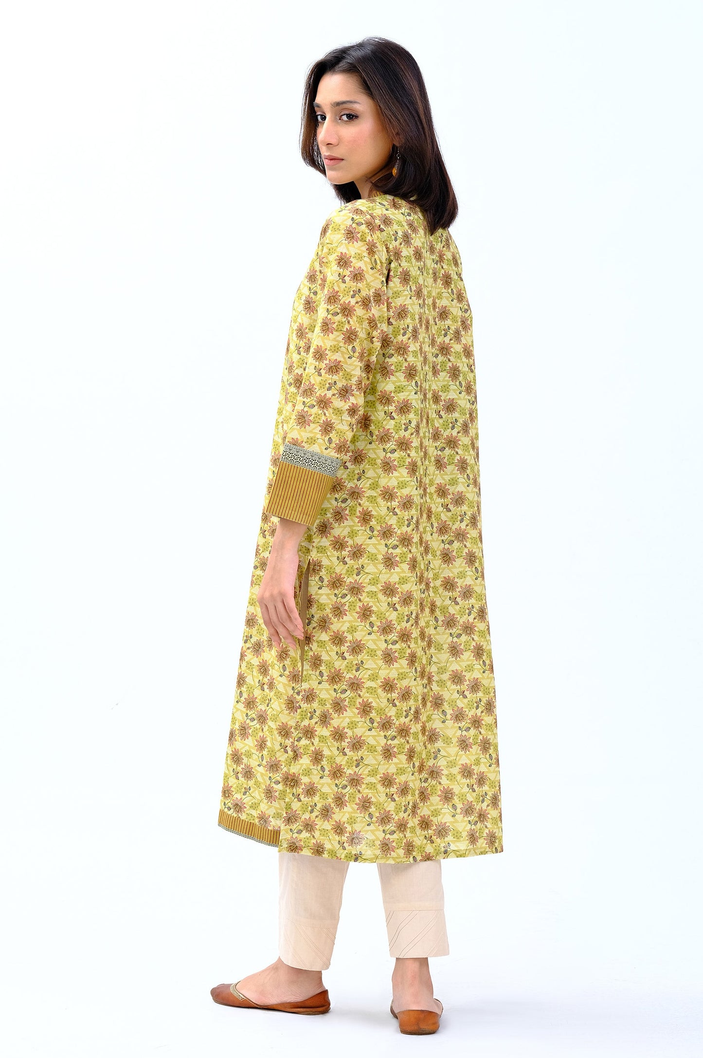 Stitched 1 Piece Printed Khaddar Shirt