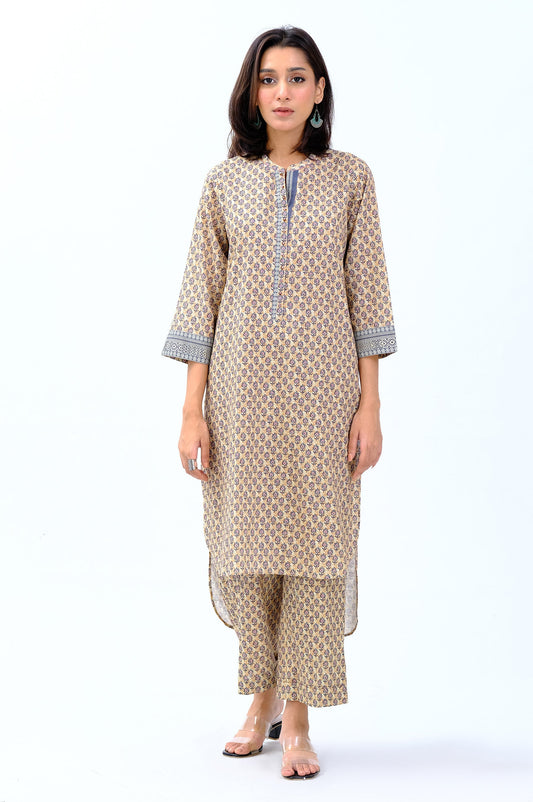 Stitched 1 Piece Printed Khaddar Shirt