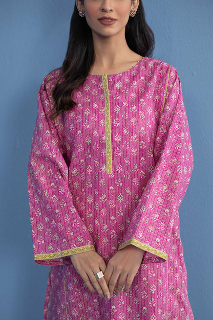 Stitched 1 Piece Printed Khaddar Shirt