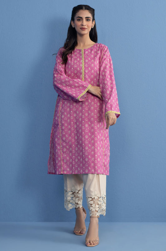 Stitched 1 Piece Printed Khaddar Shirt