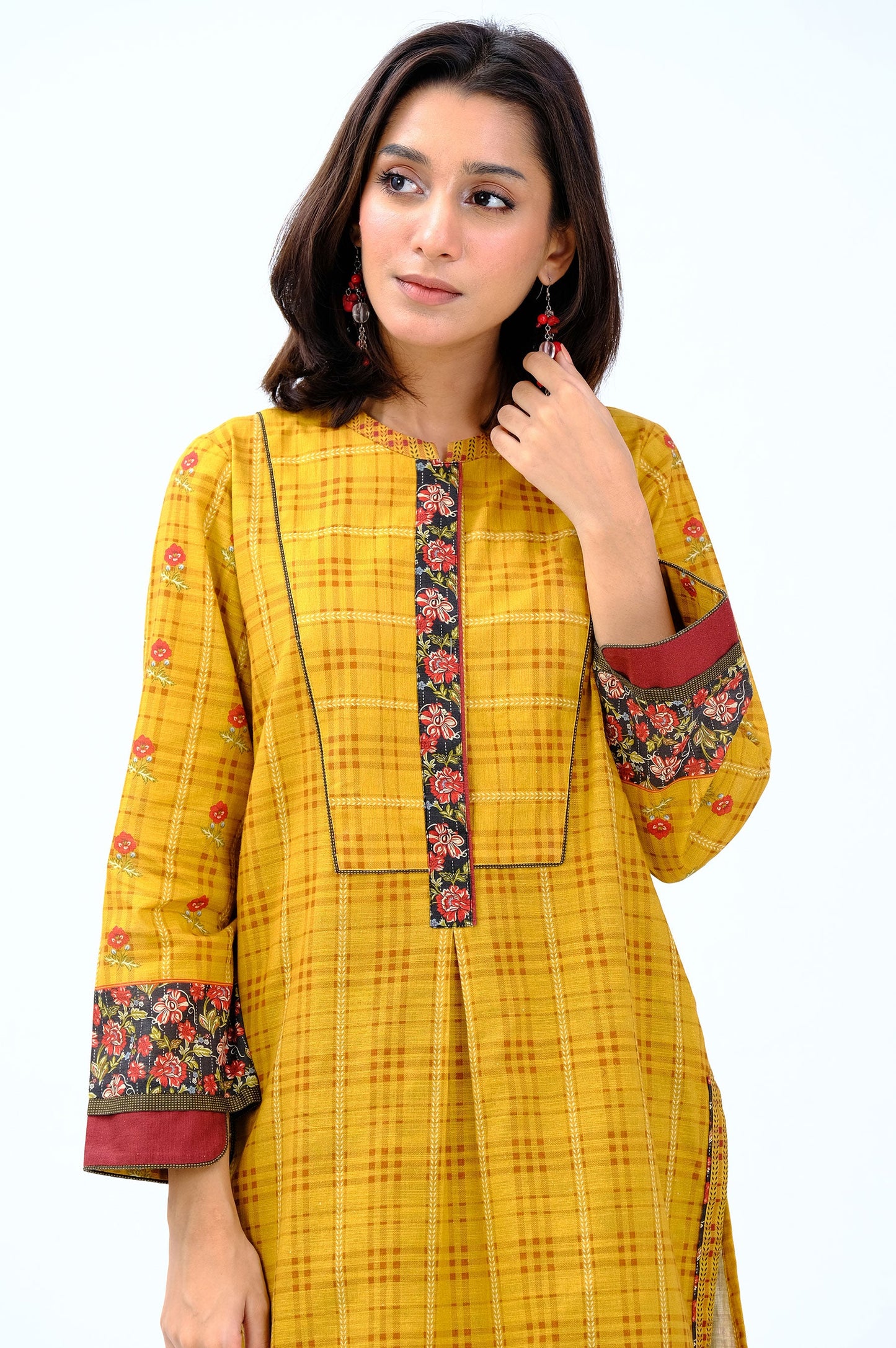 Stitched 1 Piece Digital Printed Khaddar Shirt