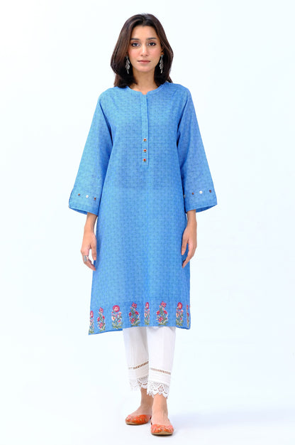 Stitched 1 Piece Embroidered Khaddar Shirt
