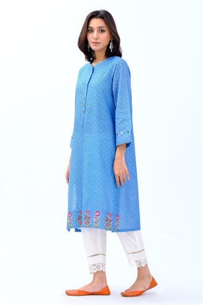 Stitched 1 Piece Embroidered Khaddar Shirt