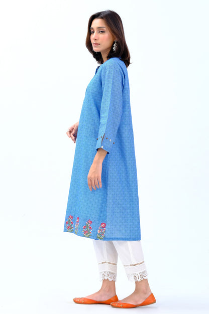 Stitched 1 Piece Embroidered Khaddar Shirt