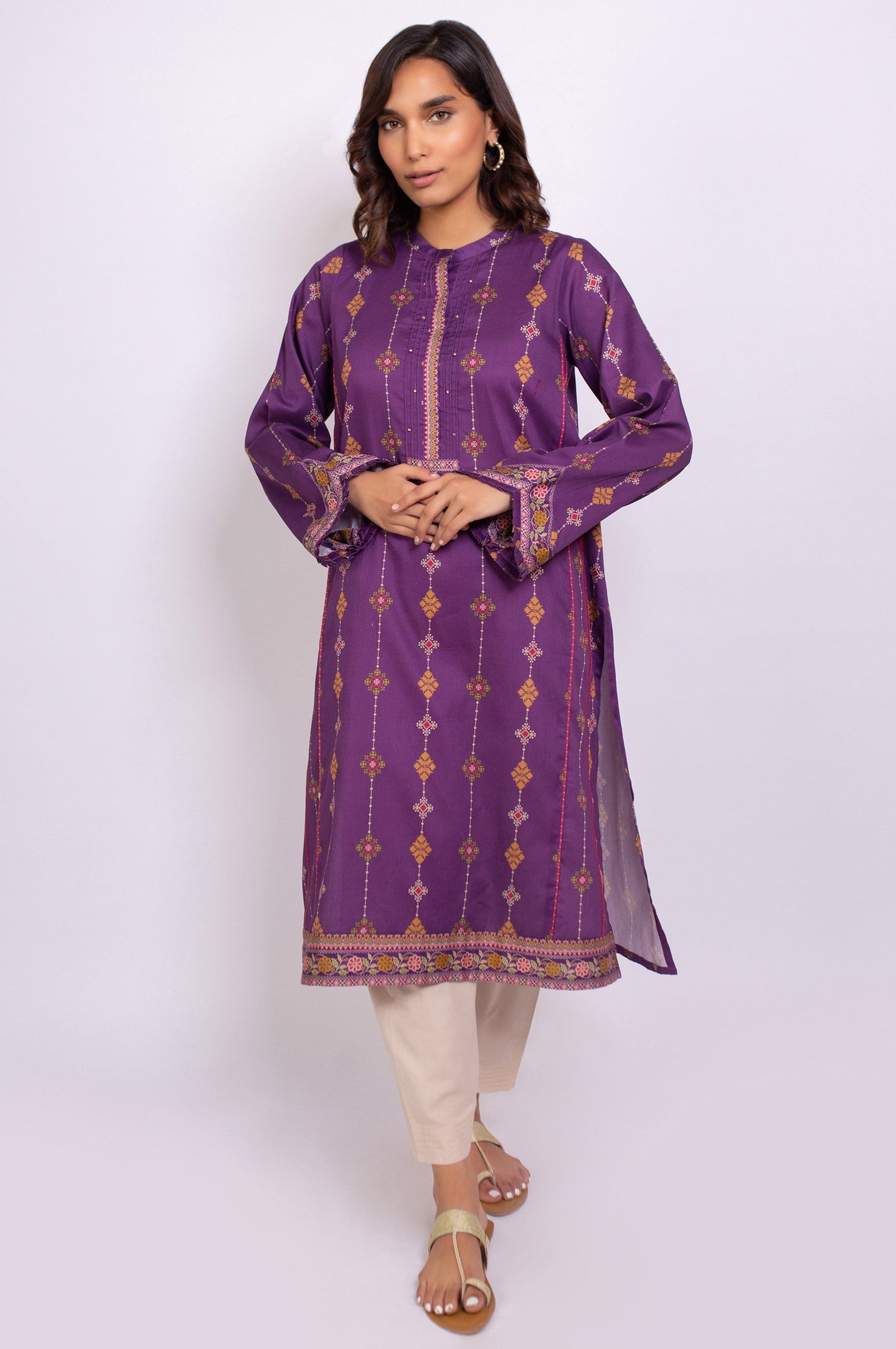 Stitched 1 Piece Digital Printed Khaddar Shirt