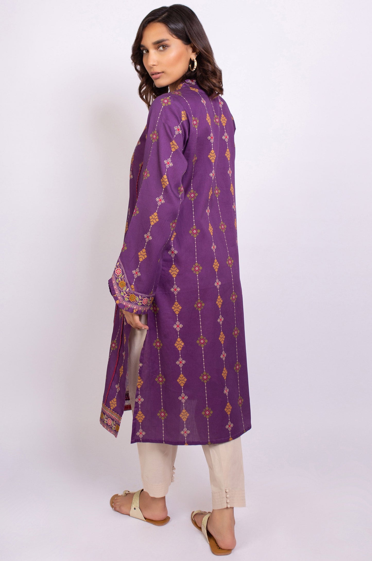 Stitched 1 Piece Digital Printed Khaddar Shirt