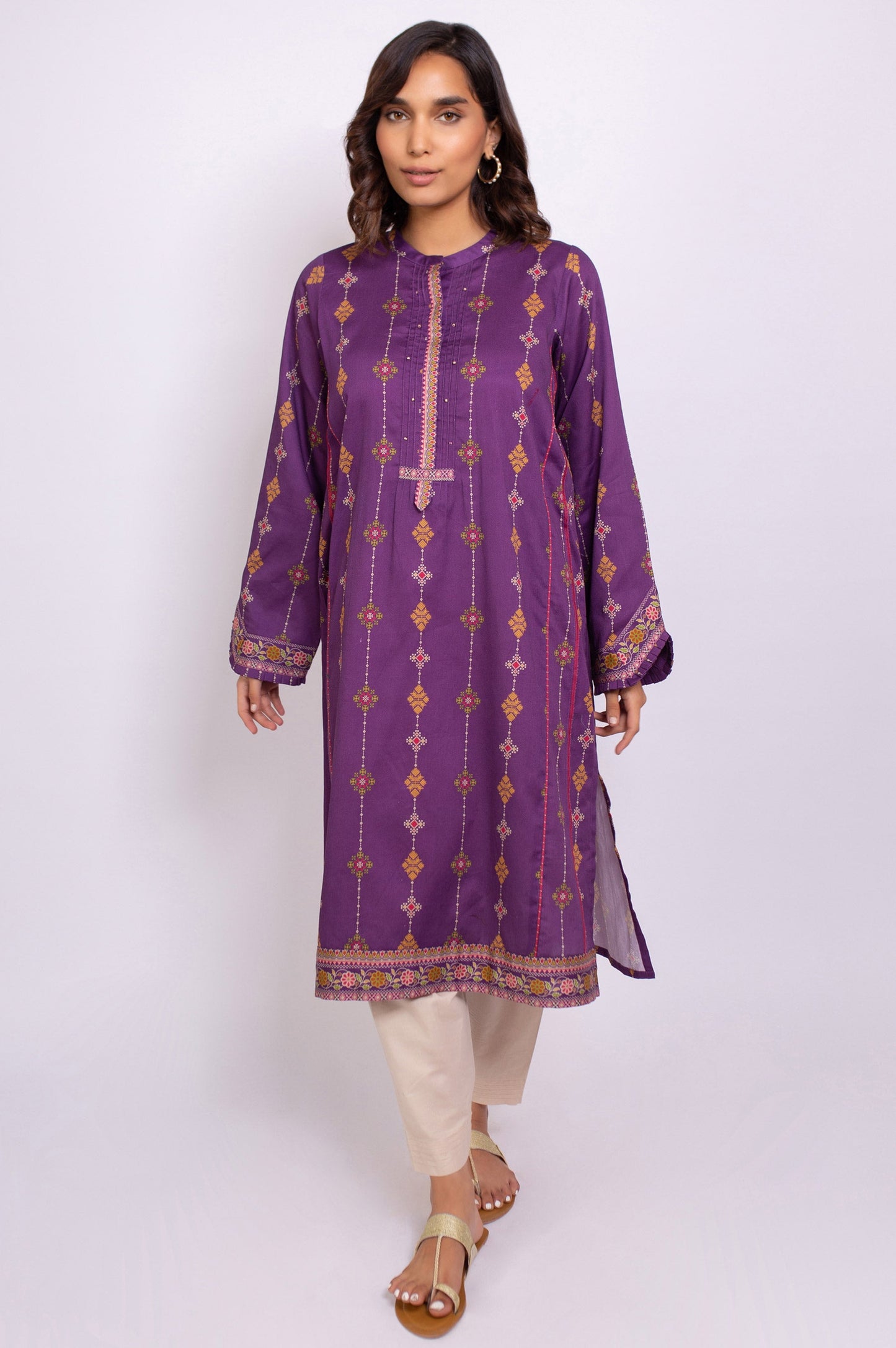 Stitched 1 Piece Digital Printed Khaddar Shirt