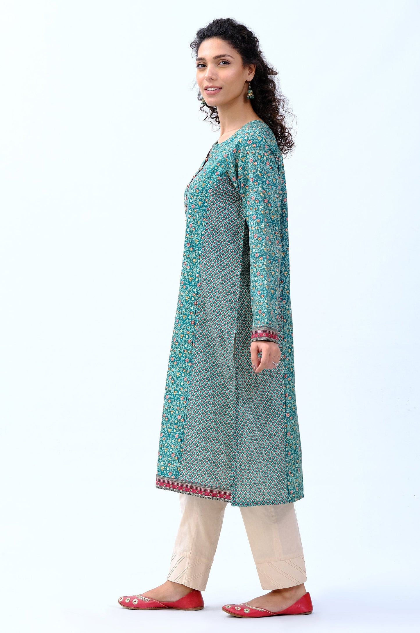 Stitched 1 Piece Digital Printed Khaddar Shirt