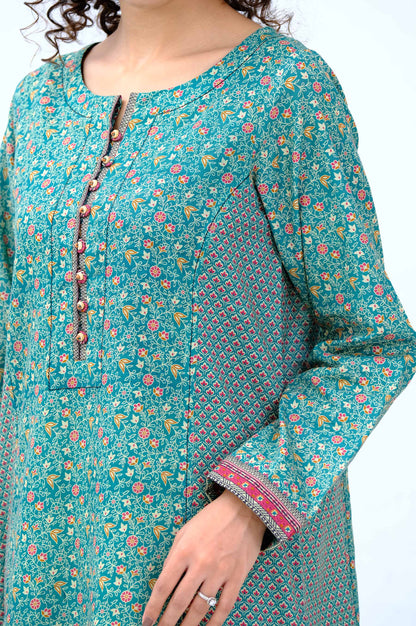 Stitched 1 Piece Digital Printed Khaddar Shirt