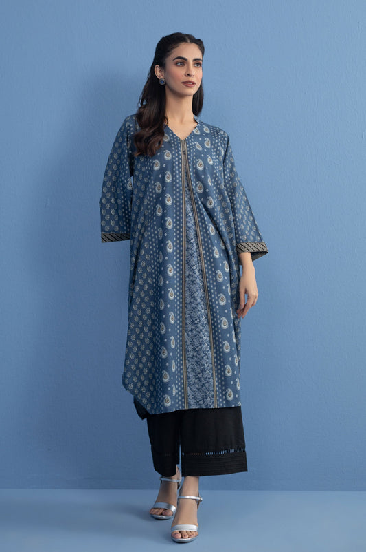 Stitched 1 Piece Printed Khaddar Shirt
