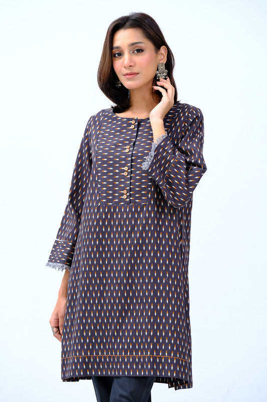 Stitched 1 Piece Digital Printed  Cottel Shirt