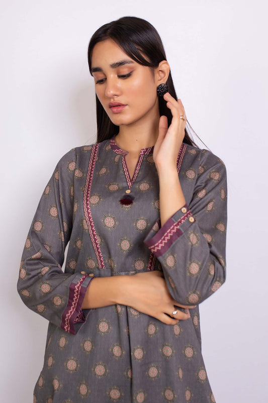 Stitched 1 Piece Digital Printed  Cottel Shirt