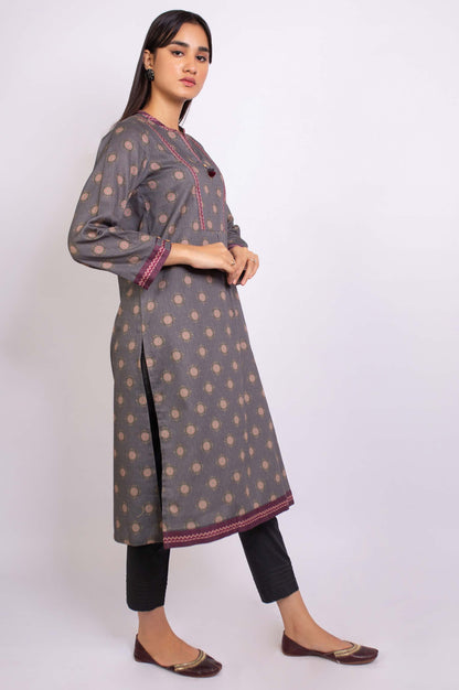 Stitched 1 Piece Digital Printed  Cottel Shirt