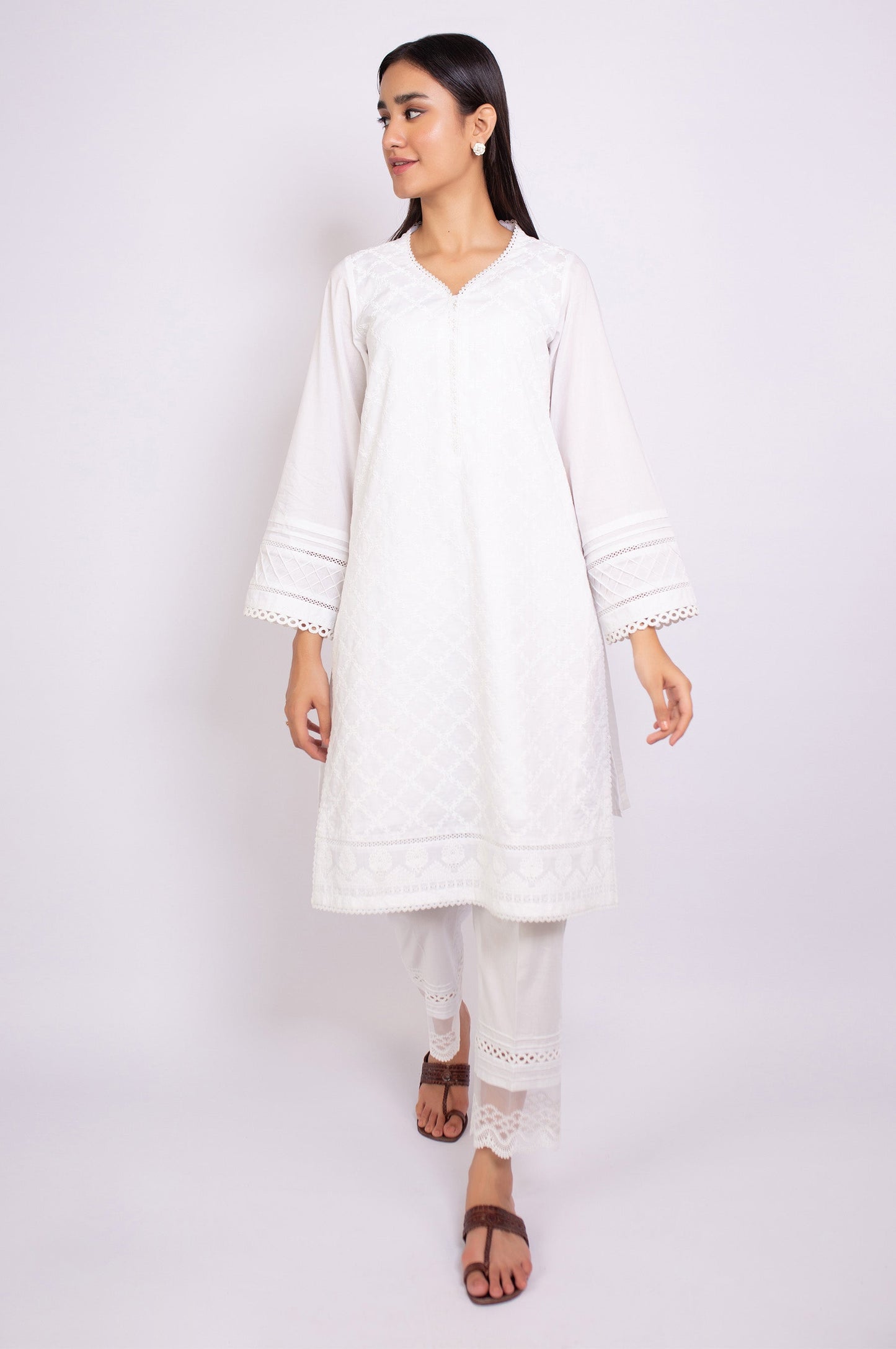 Stitched 1 Piece Chikankari Shirt