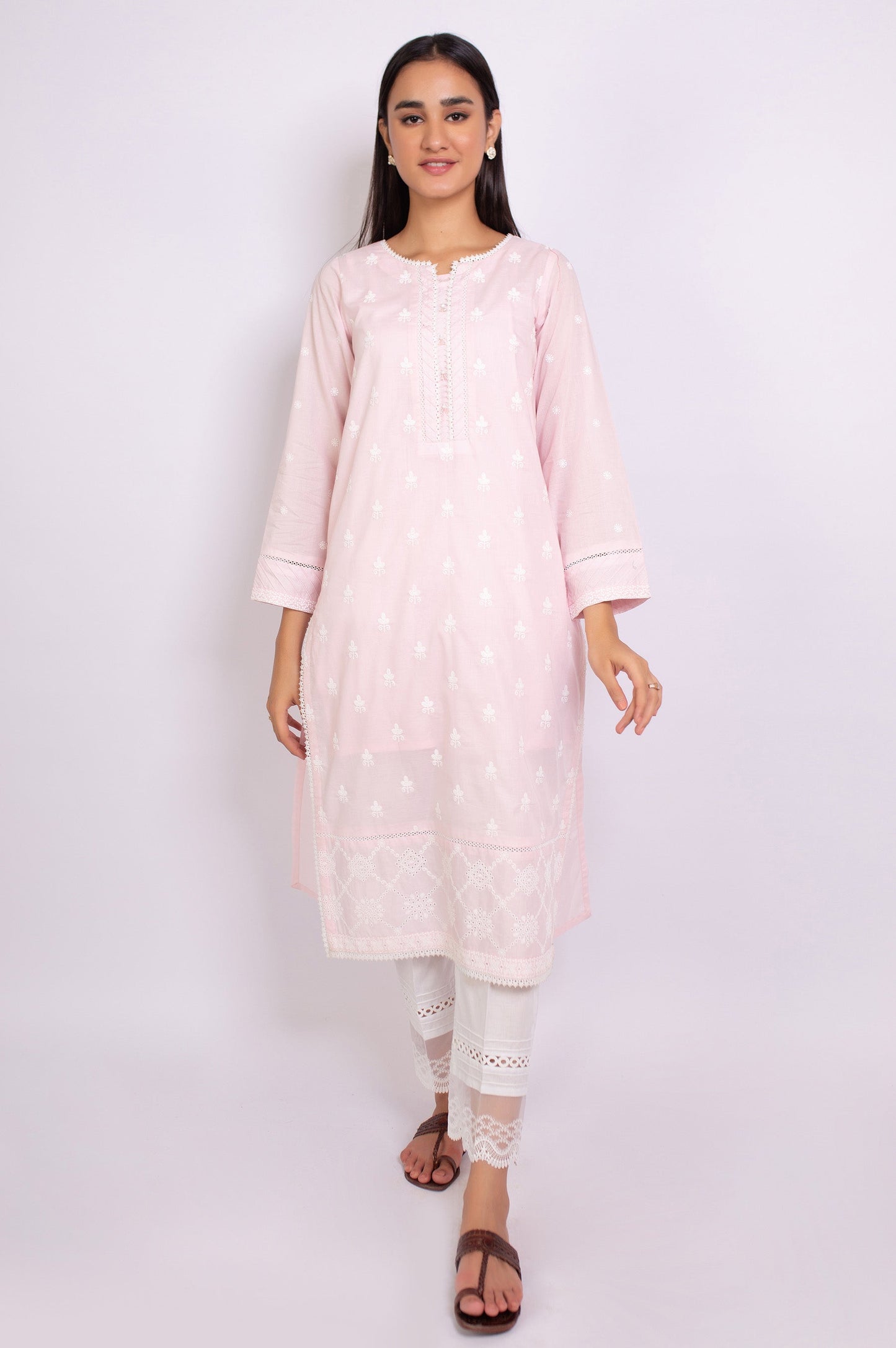 Stitched 1 Piece Chikankari Shirt