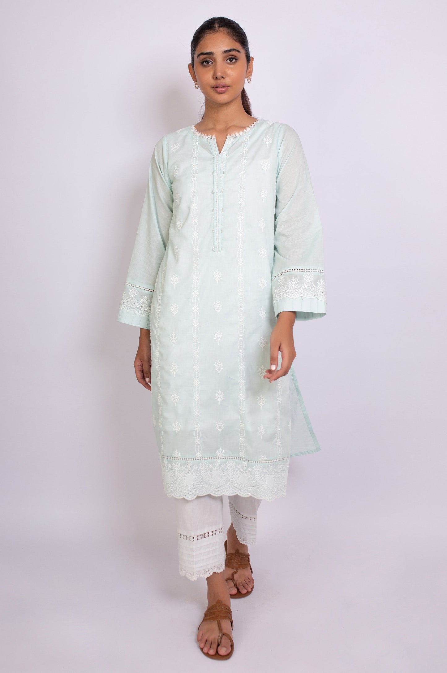 Stitched 1 Piece Chikankari Shirt
