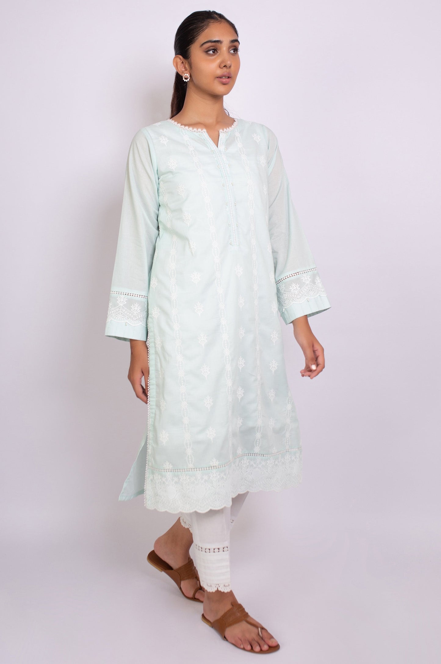 Stitched 1 Piece Chikankari Shirt