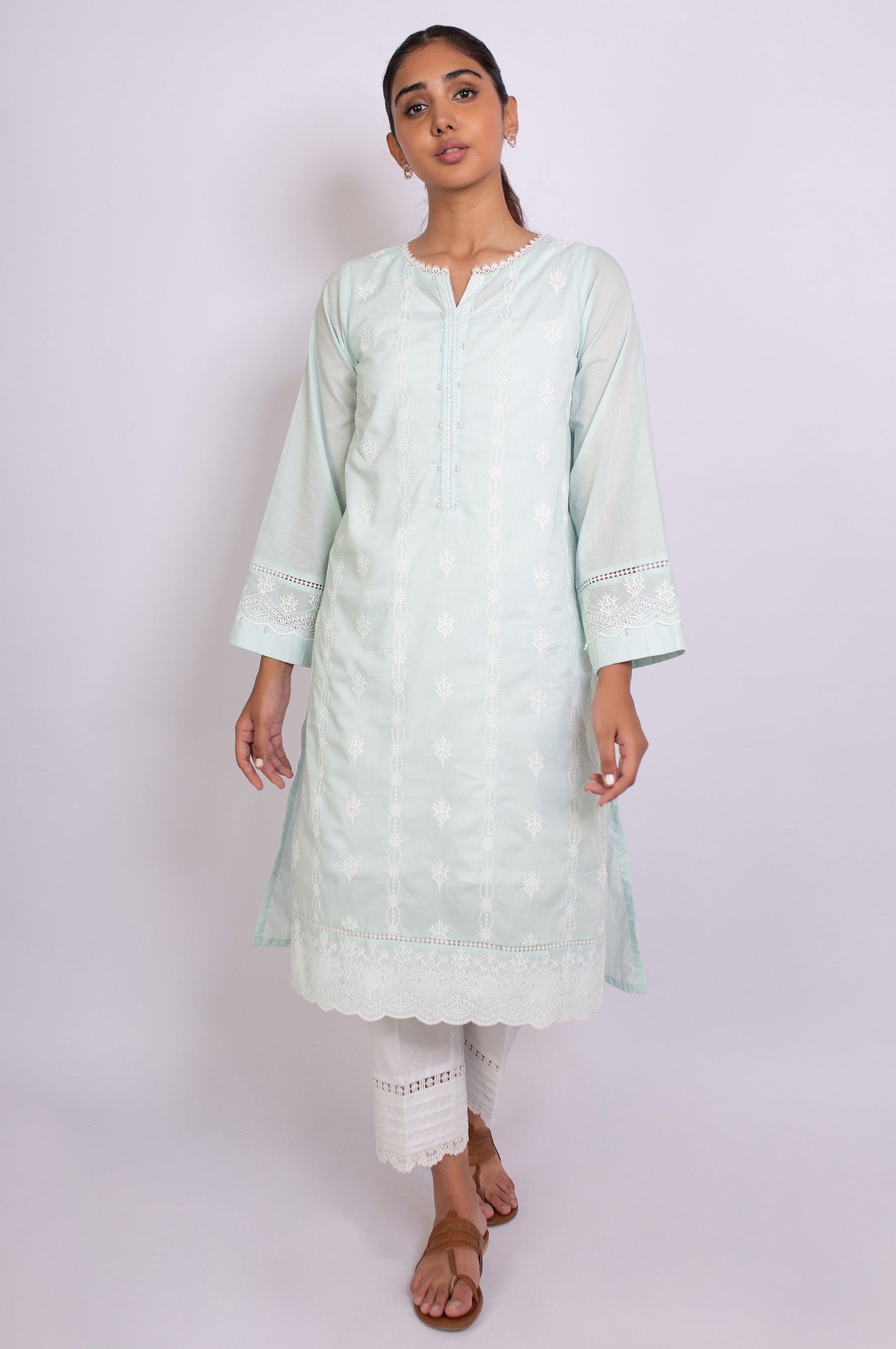 Stitched 1 Piece Chikankari Shirt