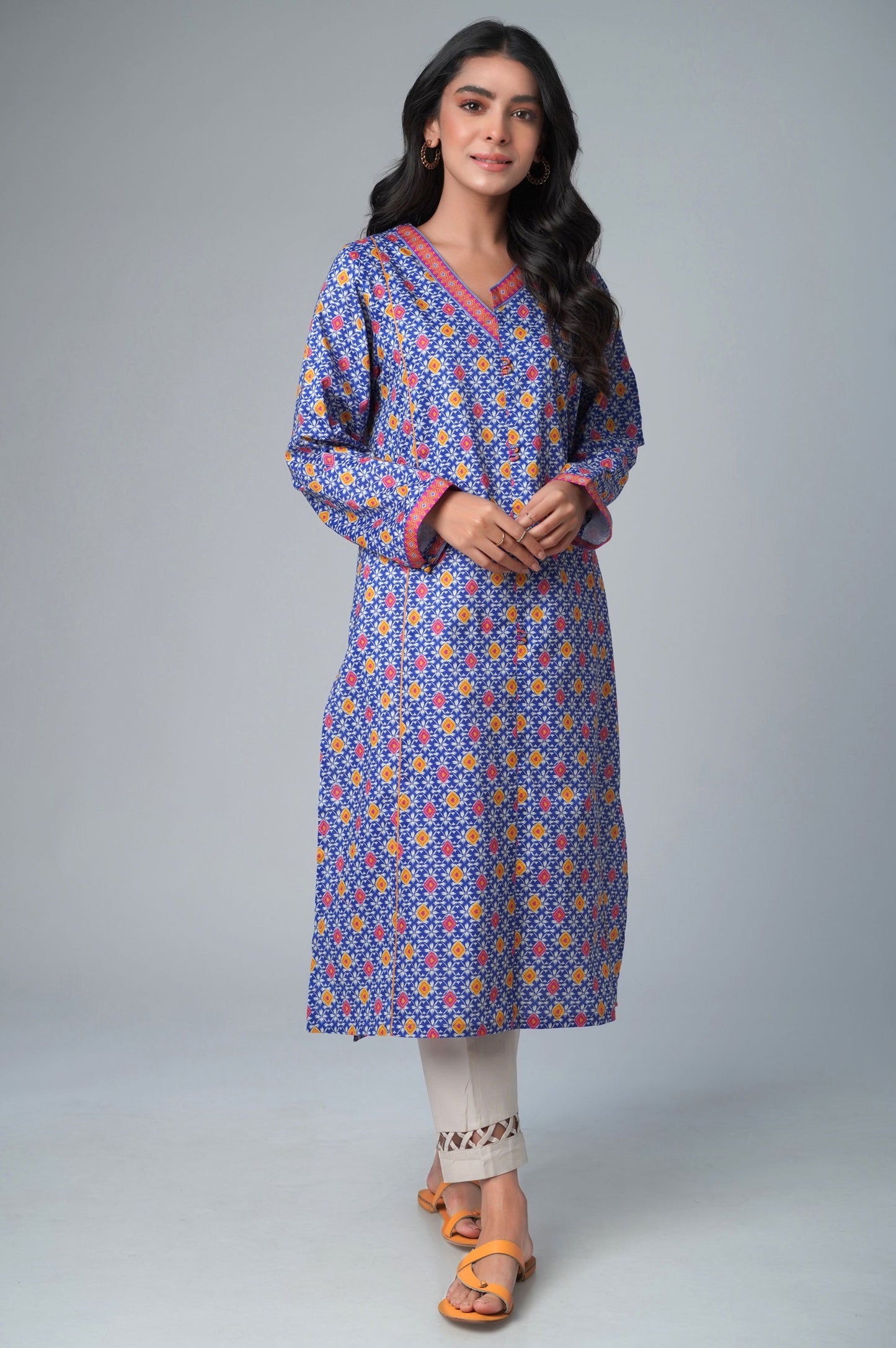 Stitched 1 Piece Printed Lawn Shirt