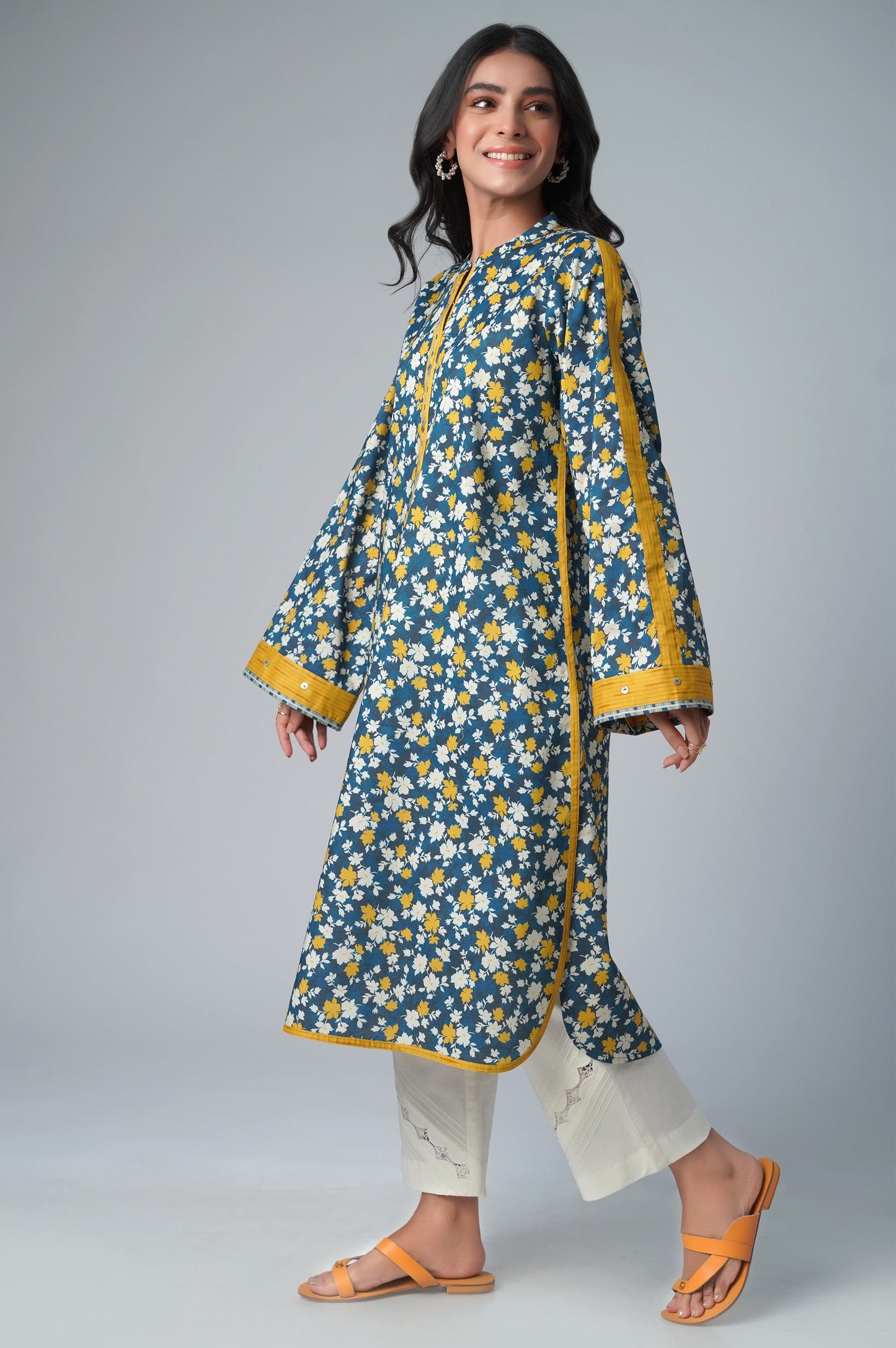 Stitched 1 Piece Printed Lawn Shirt