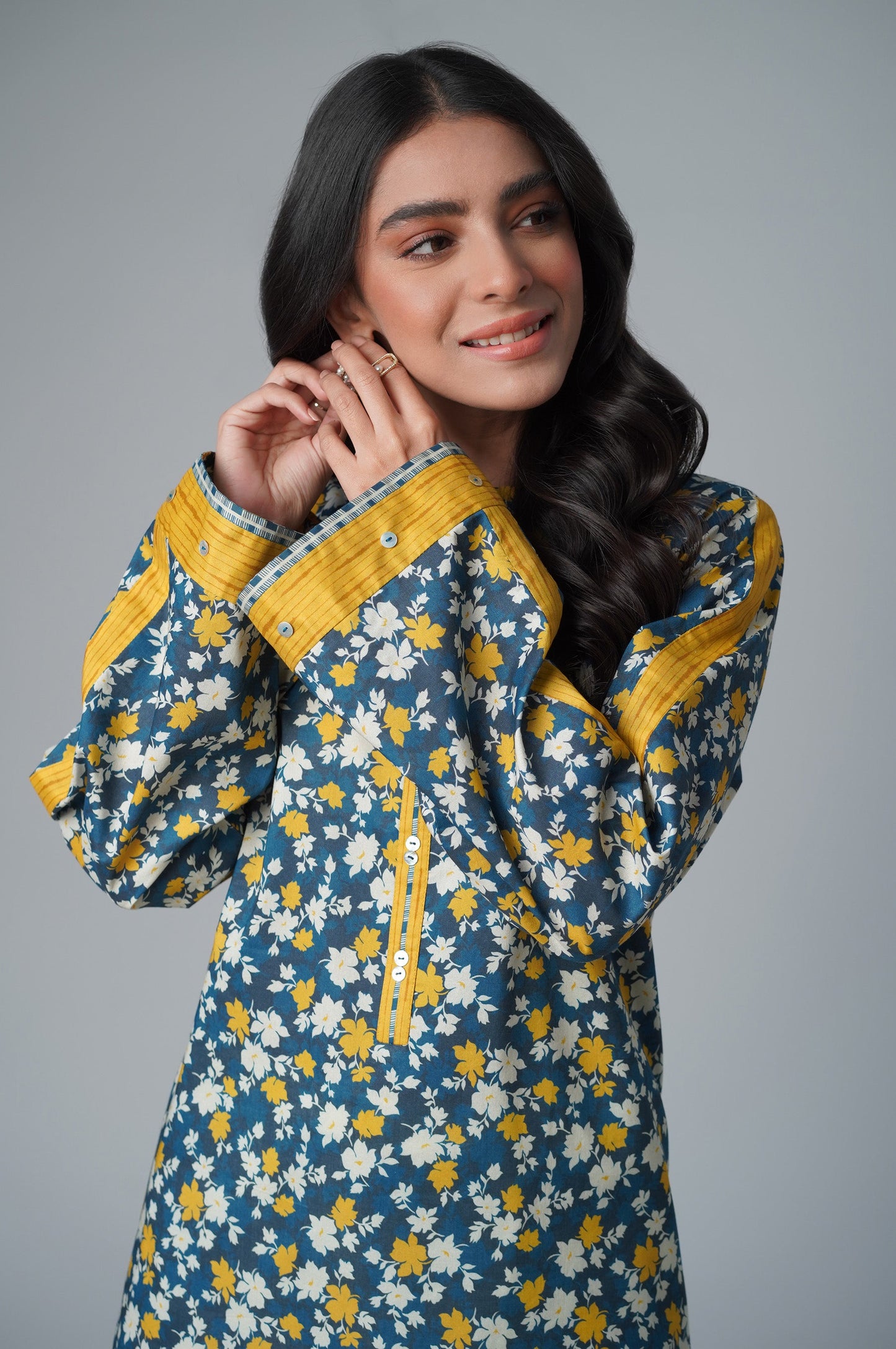 Stitched 1 Piece Printed Lawn Shirt