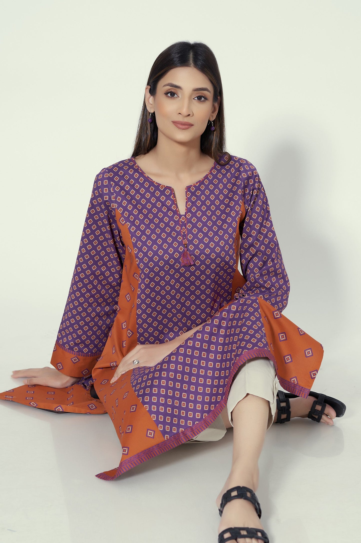 Stitched 1 Piece Printed Lawn Shirt