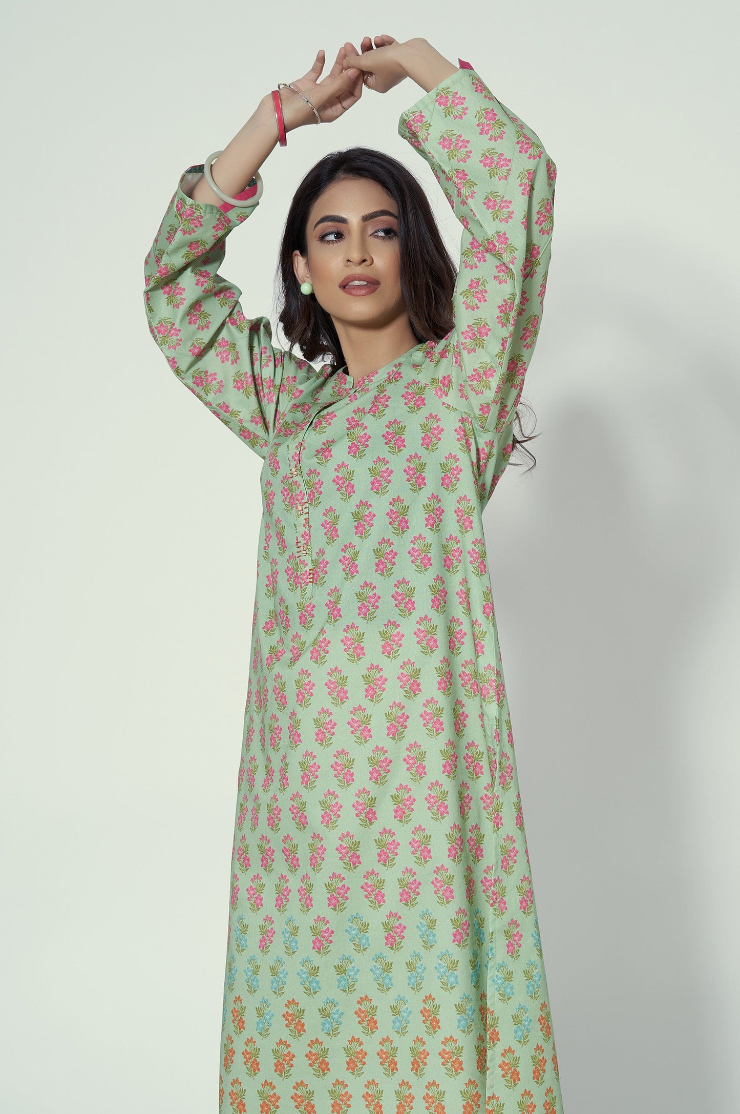 Stitched 1 Piece Printed Lawn Shirt