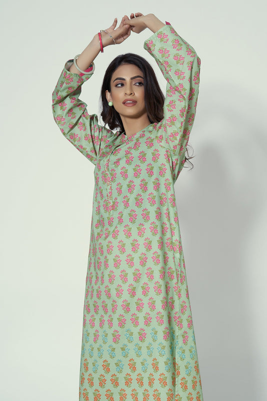 Stitched 1 Piece Printed Lawn Shirt
