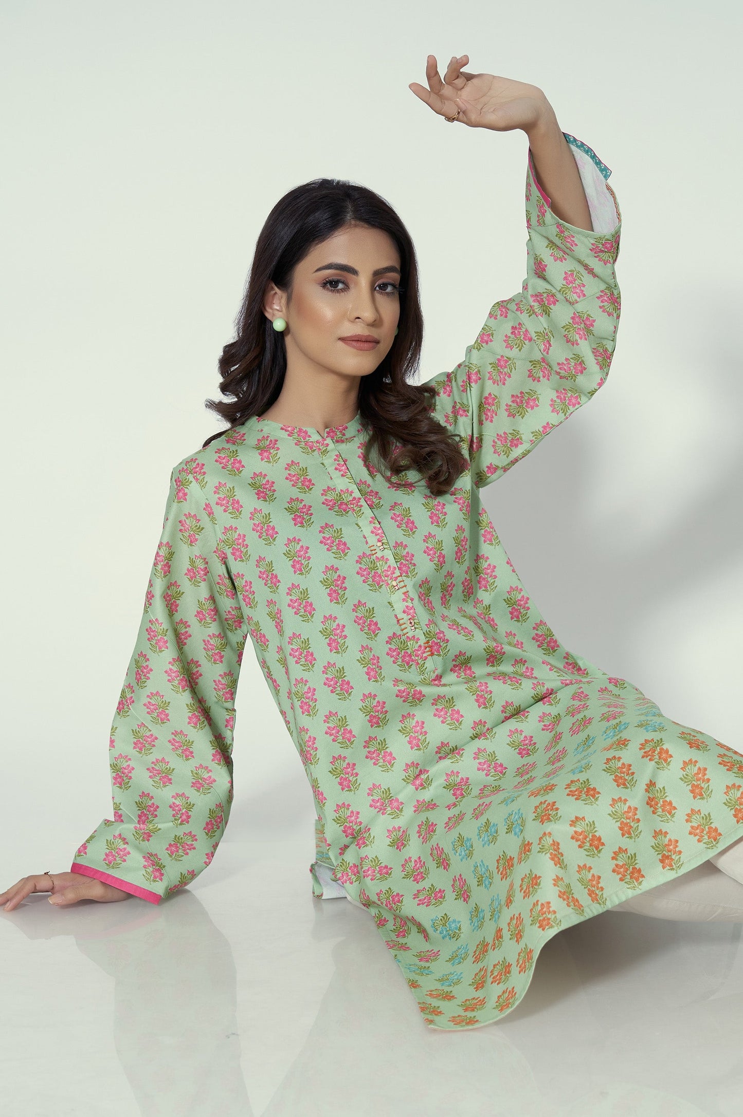 Stitched 1 Piece Printed Lawn Shirt
