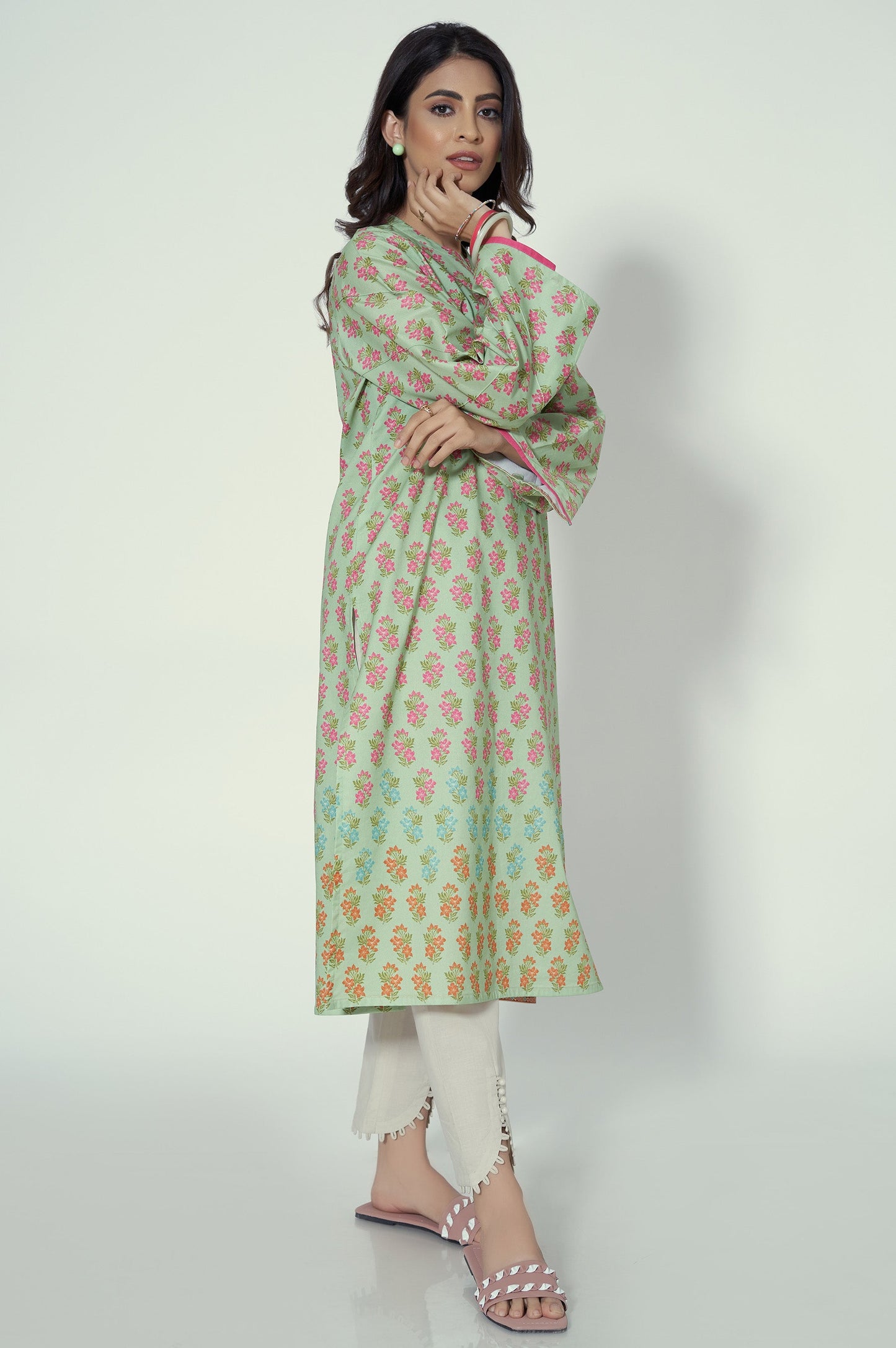 Stitched 1 Piece Printed Lawn Shirt