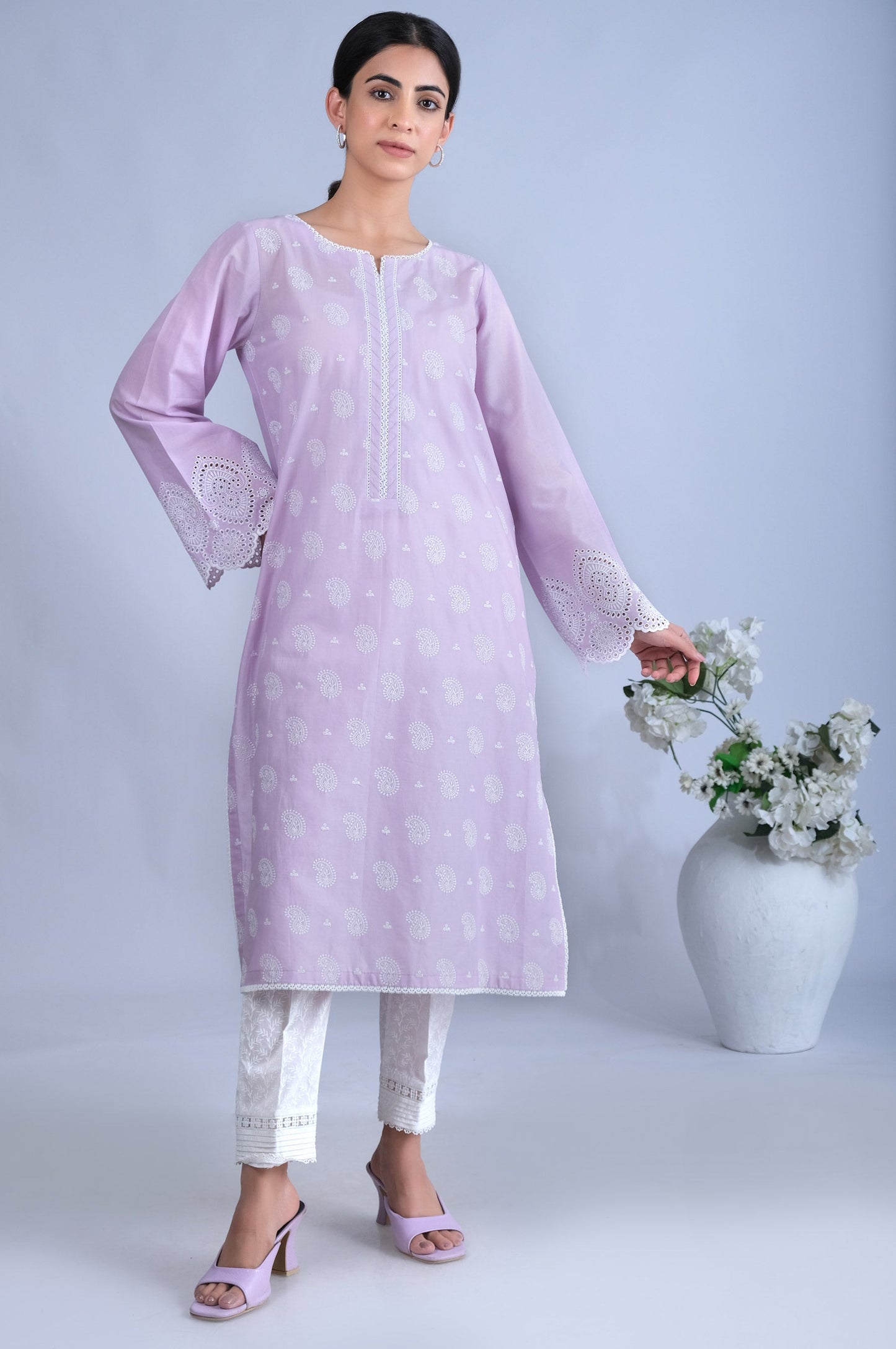 Stitched 1 Piece Chikankari Shirt