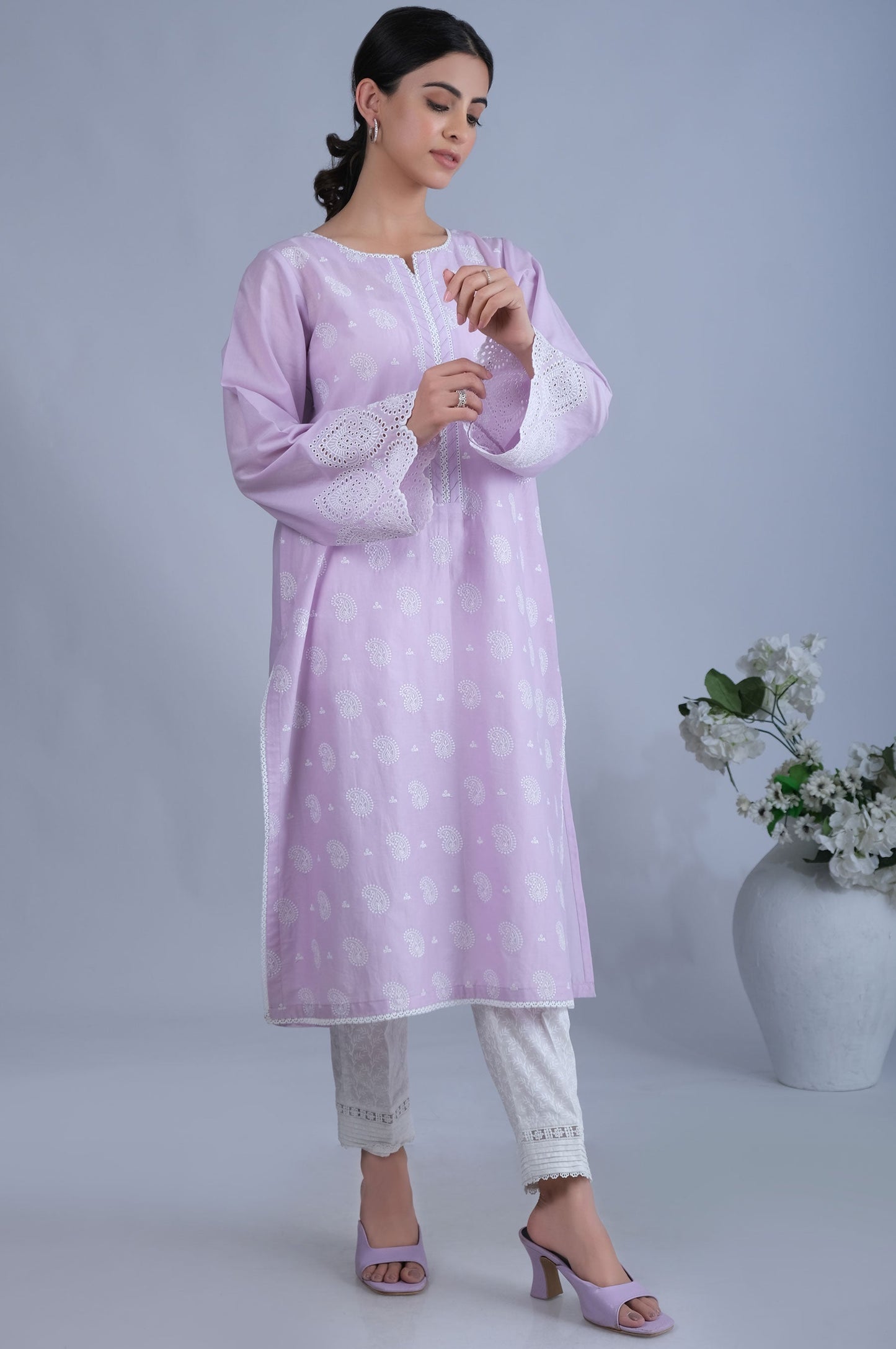 Stitched 1 Piece Chikankari Shirt