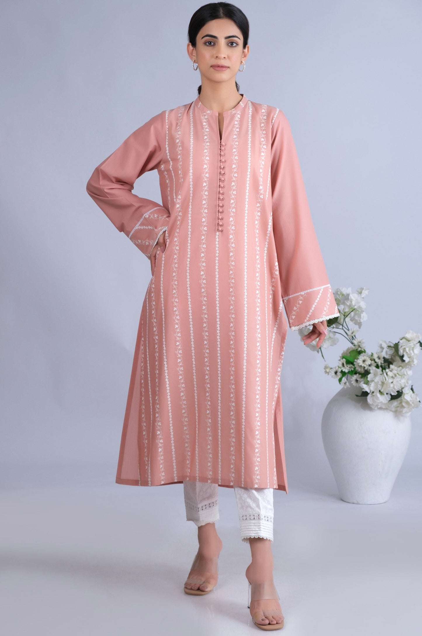 Stitched 1 Piece Chikankari Shirt