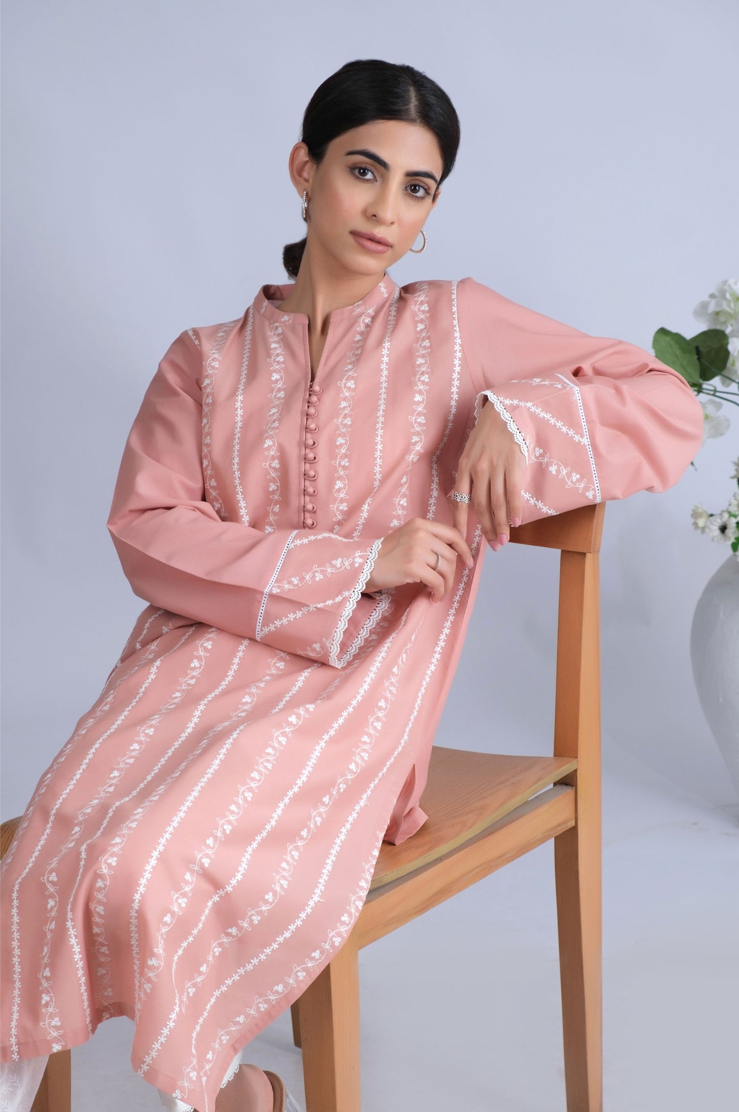 Stitched 1 Piece Chikankari Shirt