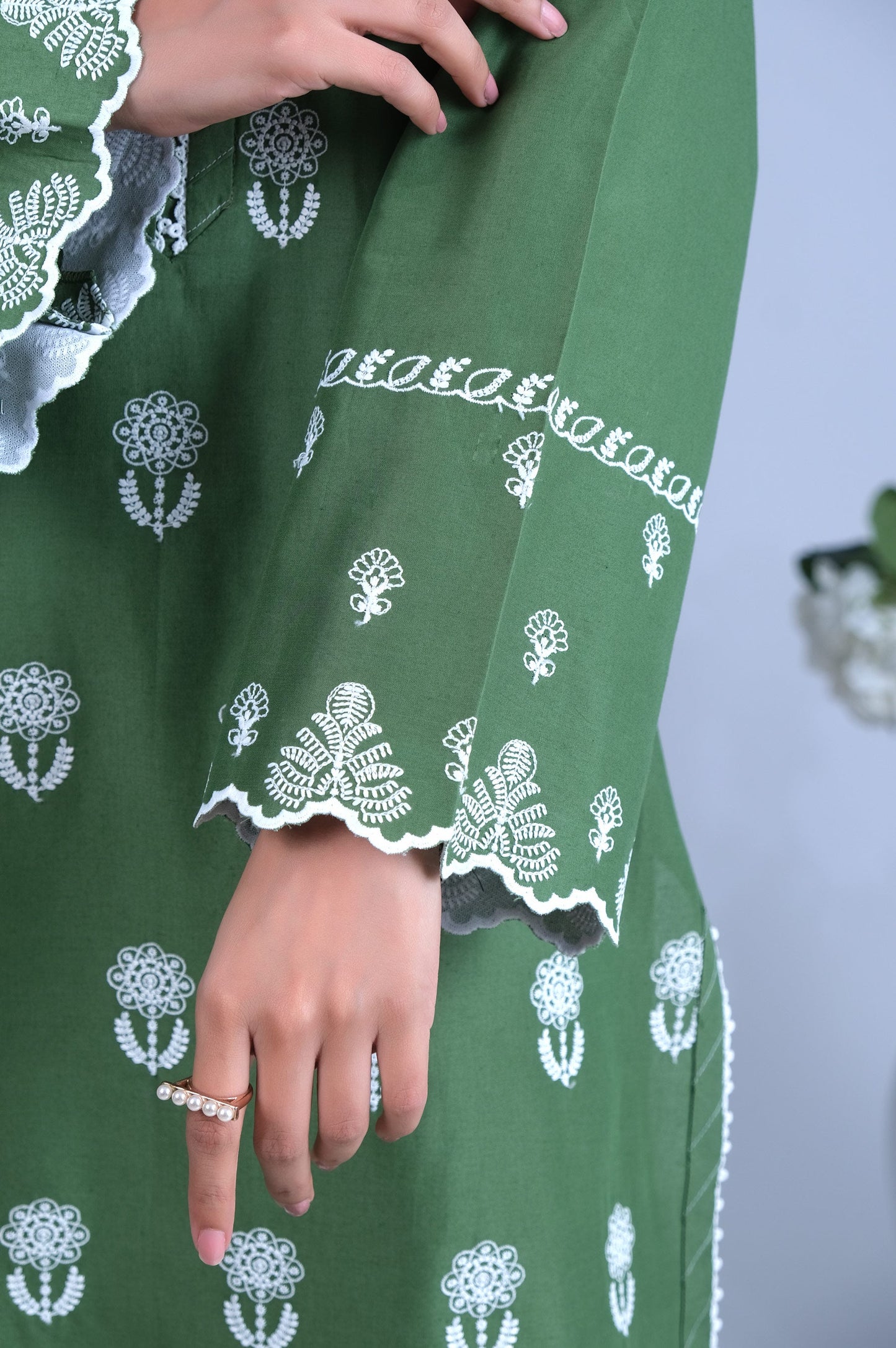 Stitched 1 Piece Embroidered Chikankari Shirt