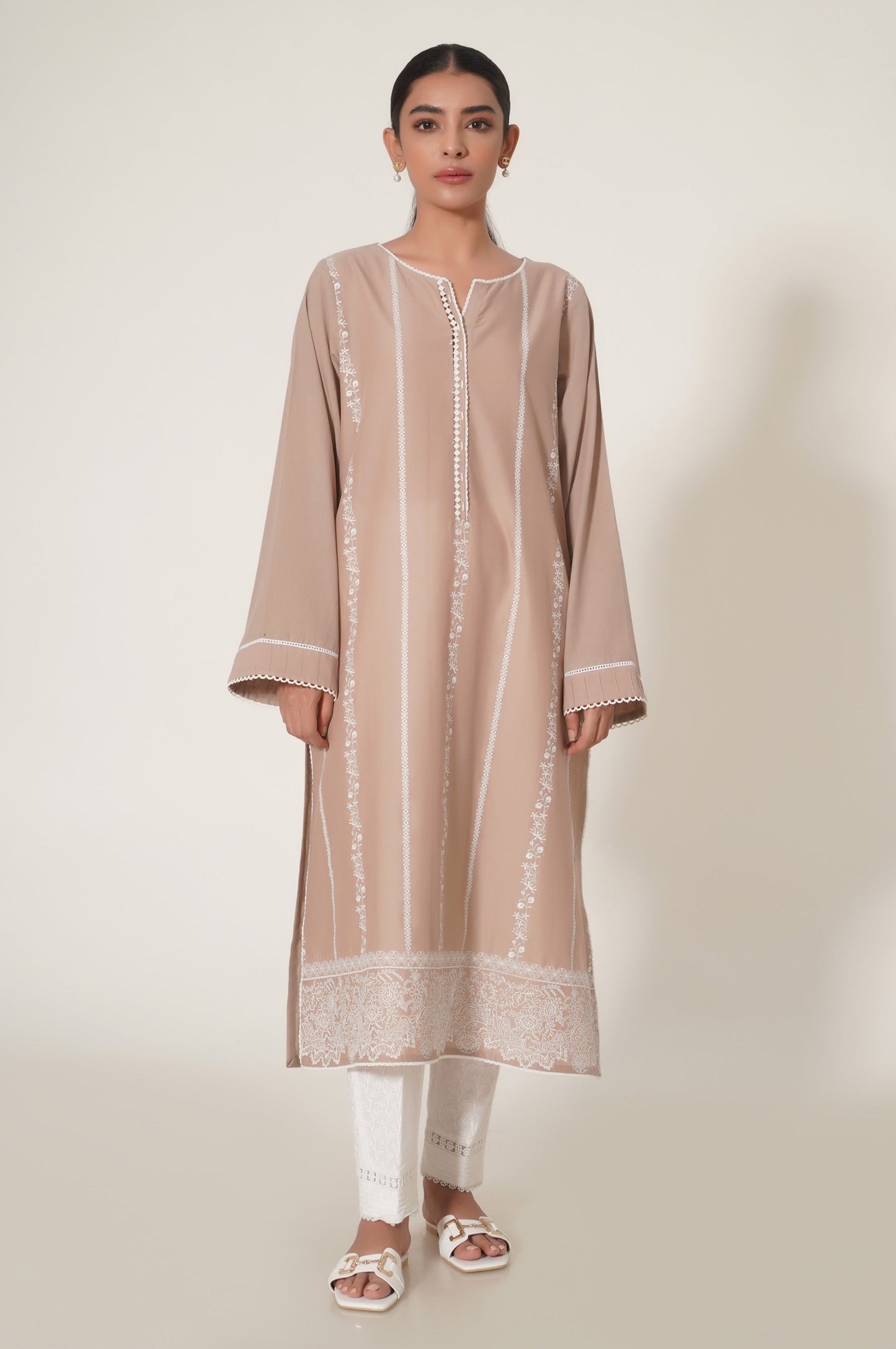 Stitched 1 Piece Chikankari Shirt