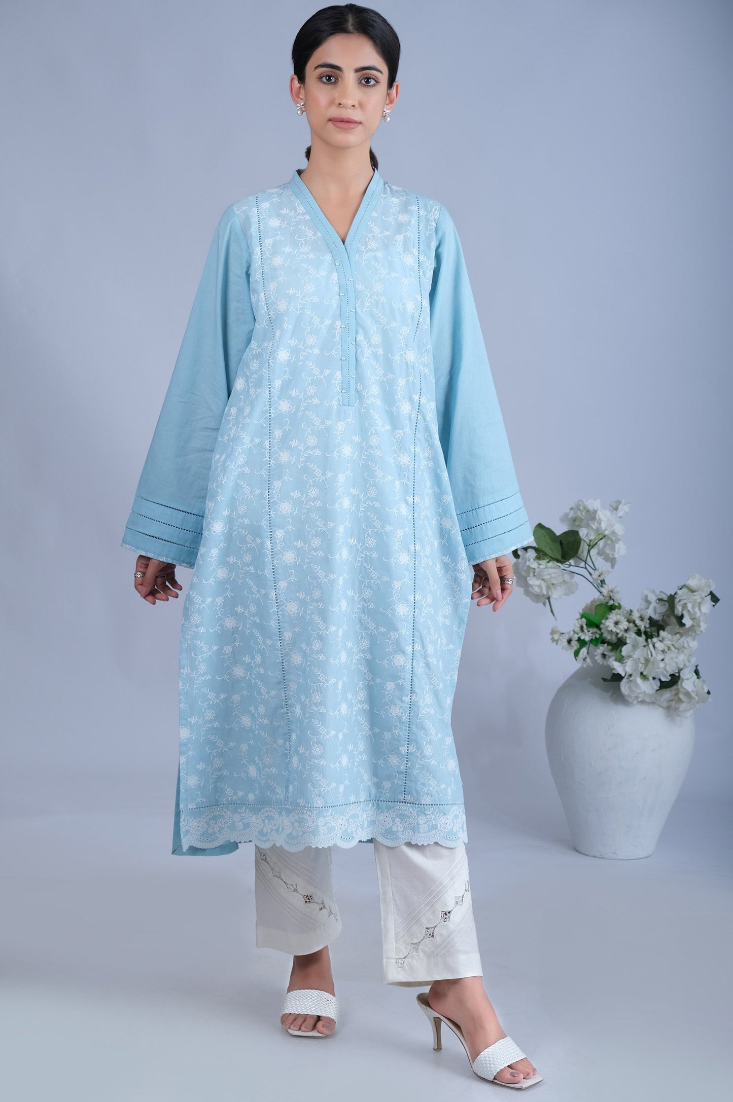 Stitched 1 Piece Chikankari Shirt