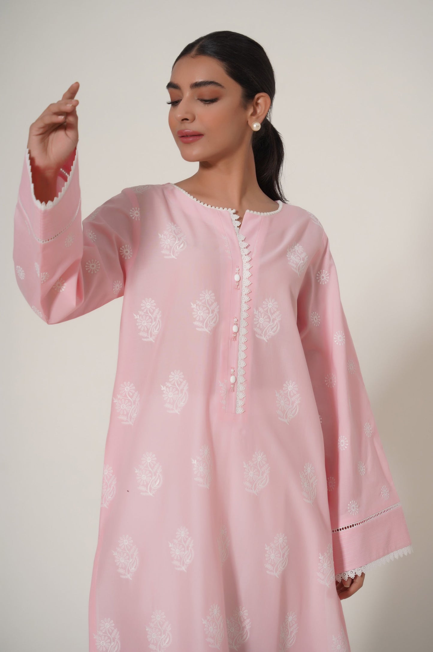 Stitched 1 Piece Chikankari Shirt