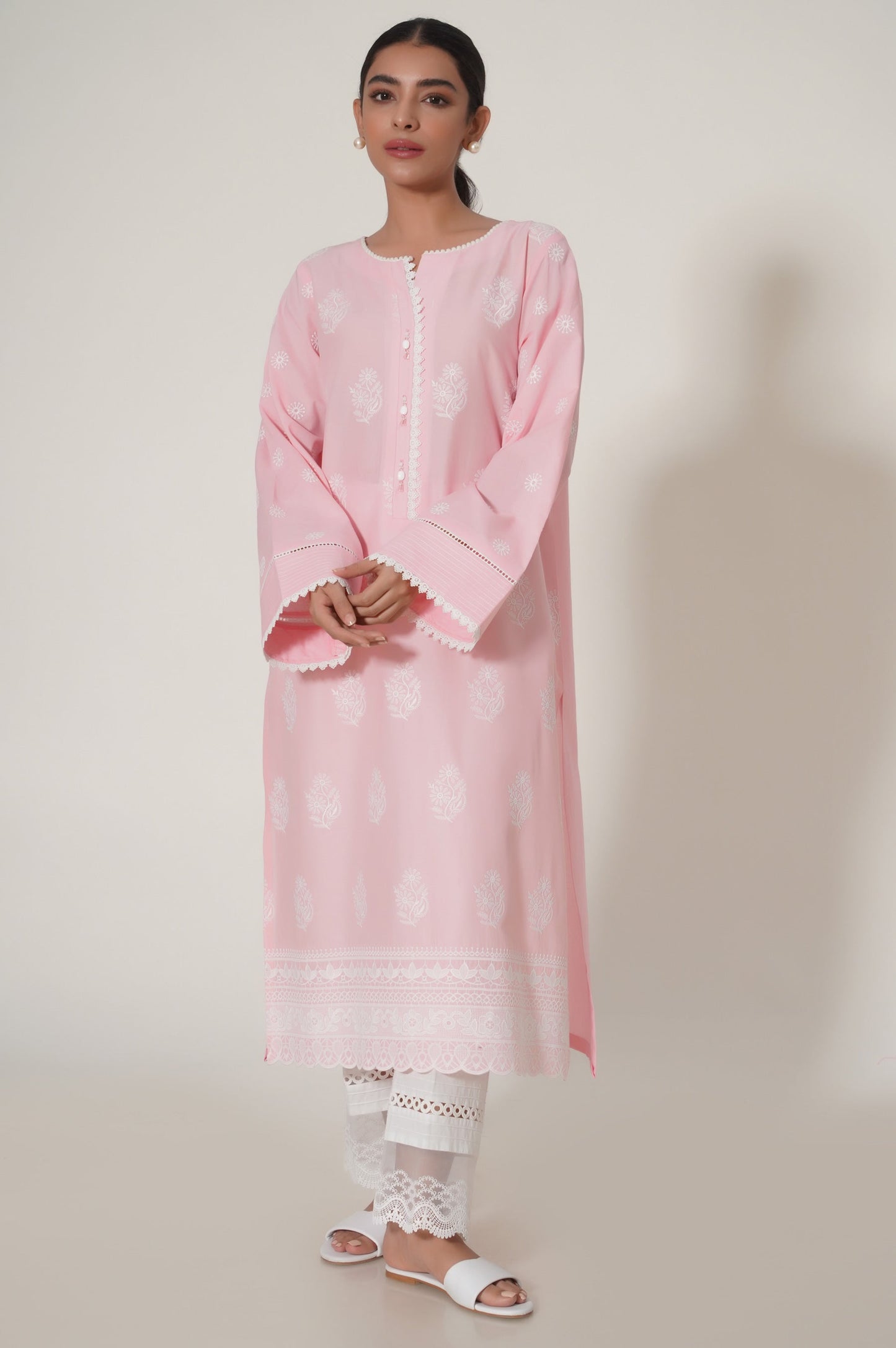 Stitched 1 Piece Chikankari Shirt