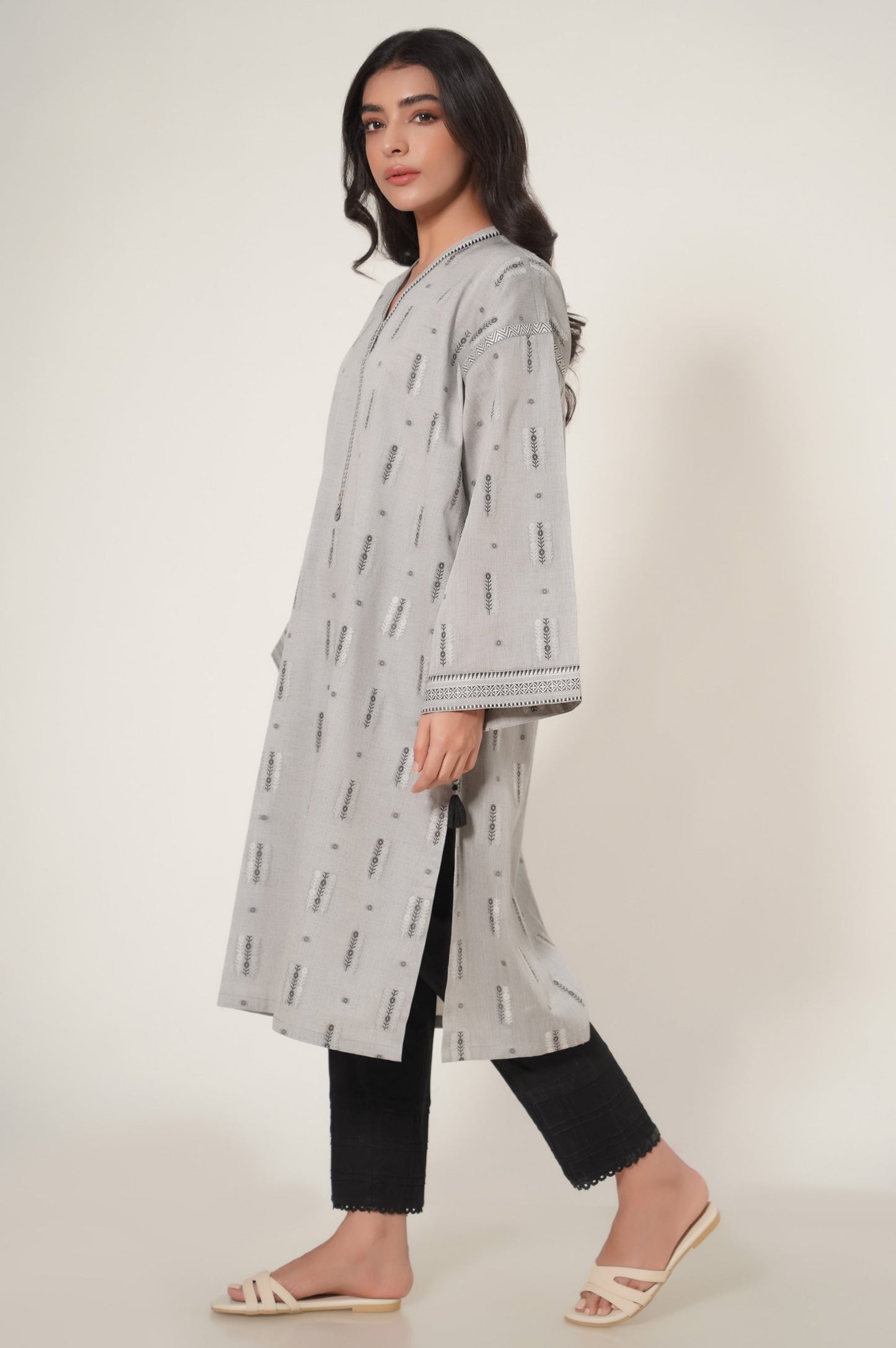 Stitch 1 Piece Yarn Dyed Jacquard Shirt