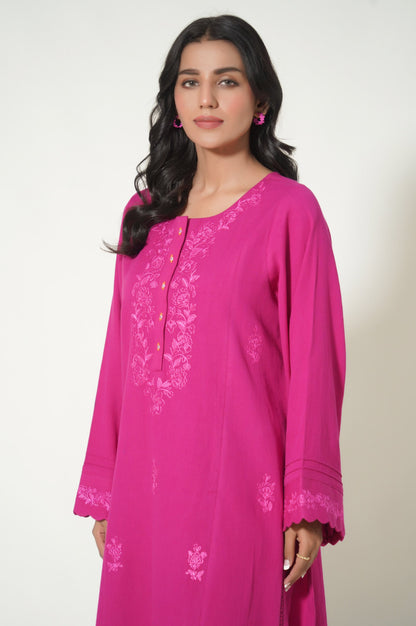 Stitched 1 Piece Embroidered Cottle Shirt